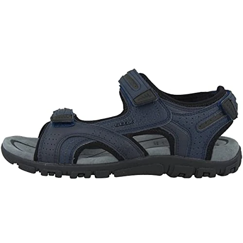 Limited-time offer: Geox Mens Uomo Strada Sandals, Navy Dk Grey, 12 UK from 56.54 GBP to 56.54 GBP (save 0%)