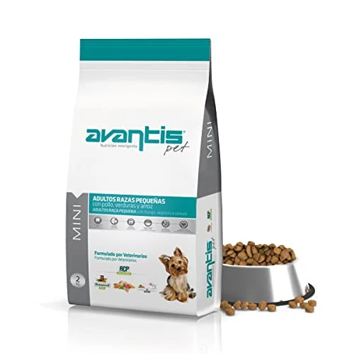 Offre limitée : Avantis Pet Mini Alimentation pour Chiens Adultes de Petite Race - 2 kg - Alimentation Triple Action favorise Le système immunitaire et Digestion - Hautement Digestive avec Poulet, légumes et Riz de 12.16 EUR à 10.68 EUR (remise 12%)