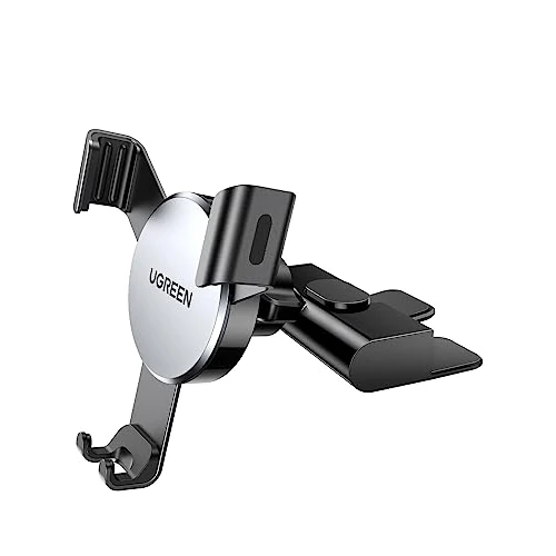 Limited-time offer: UGREEN Car Phone Holder CD Slot Auto Lock Gravity Car Mount Cradle Adjustable In Car Mobile Stand Compatible with 4-7 Inch iPhone 17 Pro Max Air 16 15 14 13 12 11 from 13.99 £ to 10.61 £ (save 24%)