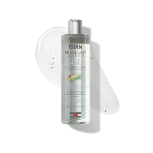 Offerta a tempo: ISDIN Micellar Solution 4 in 1 (400 ml) | Acqua Micellare | Deterge, Strucca, Tonifica e Idrata - 21% da 13.90 € a 10.99 €