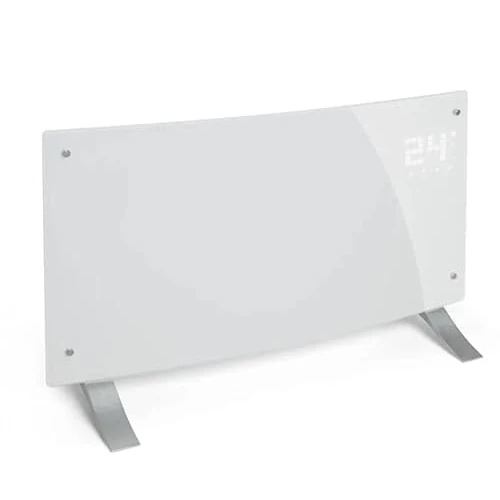 Klarstein Elektrische kachel, laag stroomverbruik, 2000 W, wandconvector met thermostaat, draagbare radiator