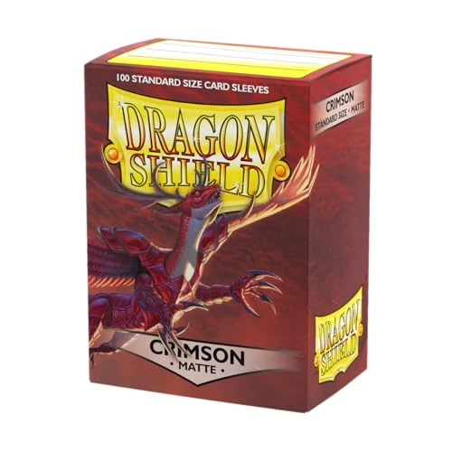 Offerta a tempo: Arcane Tinmen ART11021 Matte Crimson 100 Protective Sleeves Card - 0.00% da 9.99 € a 9.99 €