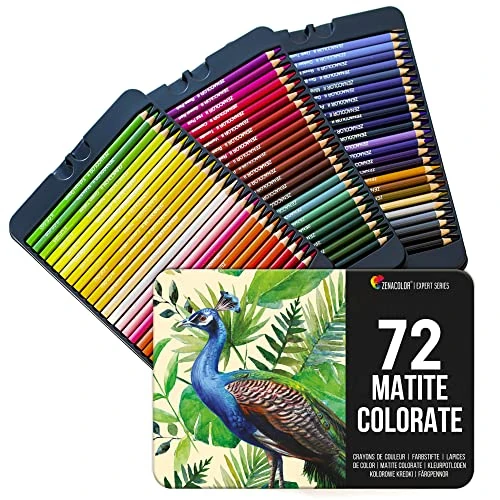 Zeitlich begrenztes Angebot: Zenacolor Buntstifte Set 72 Professionelles Buntstifte - Bleistifte für Malbücher - Stifte Set für Zeichnen von 19.99 € auf 19.99 € (0.00% Rabatt)