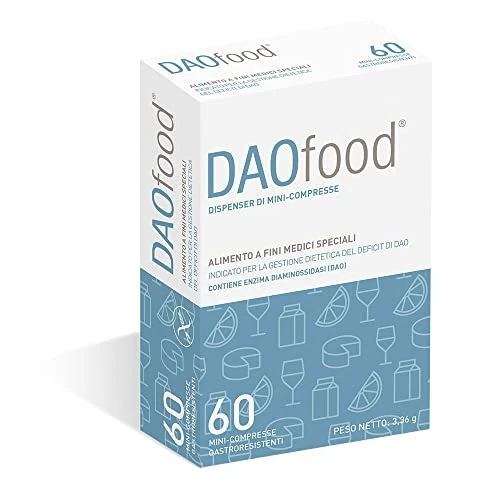 Limited-time offer: DR Healthcare - DAOfood - DAO Enzyme - Supports the Balance of Dietary Histamine and DAO - Dispenser with 60 Gastro-Resistant DAO Mini-Tablets from 28.50 £ to 28.50 £ (save 0.00%)