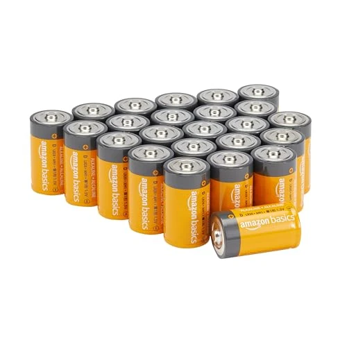 Limited-time offer: Amazon Basics 24-Pack D Cell Alkaline All-Purpose Batteries, 1.5 Volt, 5-Year Shelf Life, Long-Lasting Power, Leakproof Design from $25.49 to $25.49 (save 0.00%)