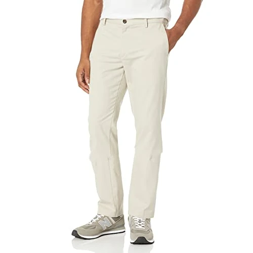 Oferta limitada: Amazon Essentials Pantalones de Trabajo de Corte Ajustado y de Estilo Chino, Resistentes a las Arrugas y sin Pinzas Hombre, Piedra, 40W / 30L de 10.33 € a 10.33 € (ahorro 0.00%)