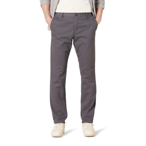 Limited-time offer: Amazon Essentials Men's Slim Fit Casual Chino Trousers, Charcoal, 36W / 29L from 23.40 £ to 23.40 £ (save 0.00%)