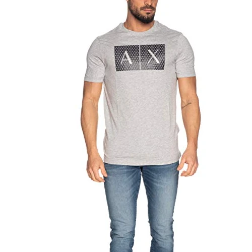 Begrenztes Angebot: Armani Exchange Herren Crew Quited Logo Tee T-Shirt von 36.22 EUR auf 24.27 EUR (Rabatt 33%)
