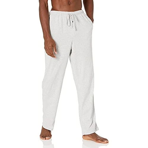 Offre limitée : Amazon Essentials Pantalon de Pyjama en Tricot de Coton Homme, Gris Clair Chiné, S de 17.86 € à 16.14 € (10% de remise)