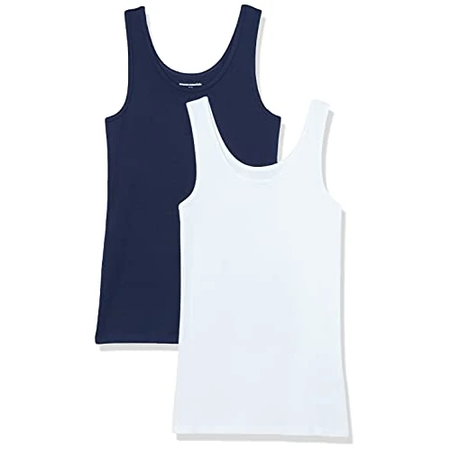 Offerta a tempo: Amazon Essentials 2-pack Tank, Camicia Donna, Blu (Navy/White), Small (Taglia Produttore: ) - 0.00% da 10.36 € a 10.36 €