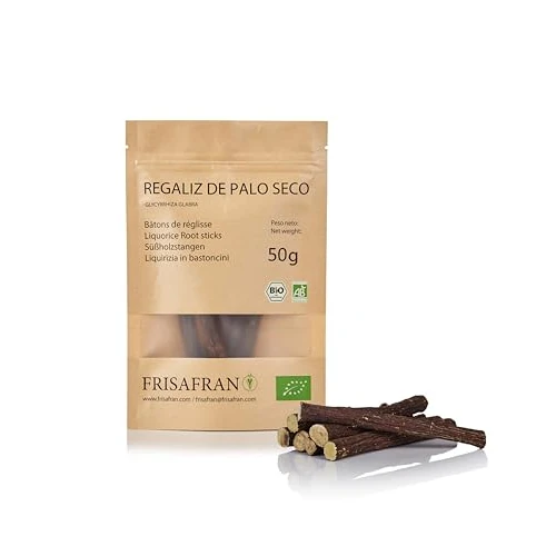 Offre limitée : FRISAFRAN | Bâton de réglisse BIO 50g | cultivé directement par Frisafran | De Espagne | Réglisse | Bâton-Reglisse | Bonbon | bâton de reglisse bois à macher de 8.95 € à 8.95 € (0.00% de remise)