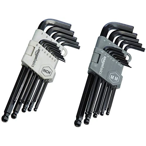 Offerta a tempo: Amazon Basics Set di chiavi a brugola con testa sferica, 26 pezzi - 35% da 15.19 € a 9.84 €