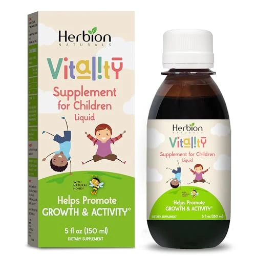 Limitiertes Angebot: Herbion Naturals Vitalitätsergänzung für Kinder Schmackhafter Energiebooster, fördert Wachstum und Appetit, 5 flüssige Unzen. von 3.99 EUR auf 3.99 EUR (Spare 0%)