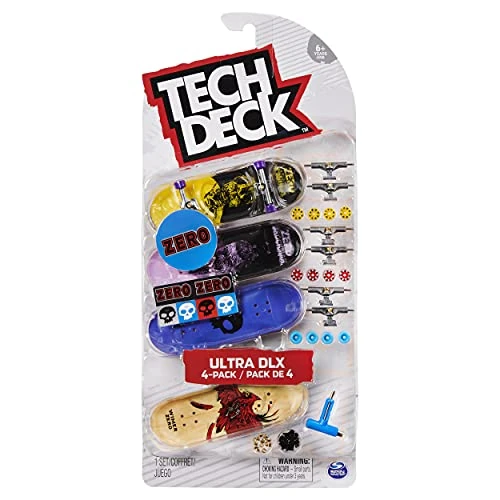 Oferta limitada: Tech Deck - Finger Skate - Pack 4 FINGERBOARDS - Auténticos Mini Skates para Dedos 96 mm Personalizables - 6028815 - Juguetes Niños 6 años + - Modelo Aleatorio de 14.99 € a 12.75 € (ahorro 15%)