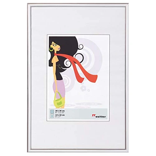Limited-time offer: walther Design Picture Frame Silver 10 x 10 cm New Lifestyle Plastic Frame KV010S from 55.53 £ to 4.99 £ (save 91.01%)