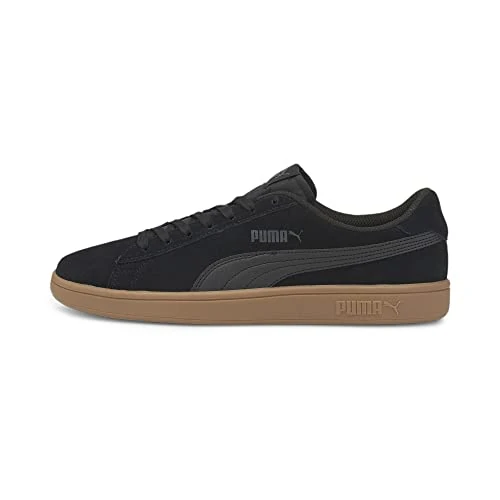 PUMA Unisex Puma Smash V2 Sneaker, Puma Black Puma Black, 42.5 EU