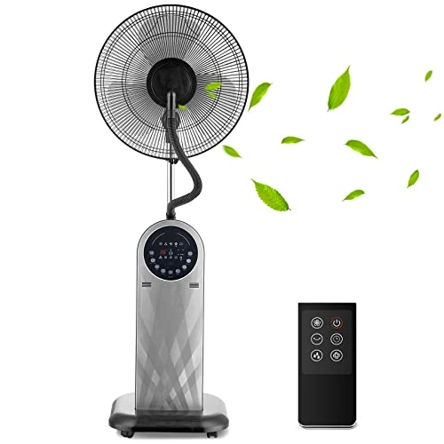 Offerta a tempo: Aigostar Ventilatore nebulizzatore interno Silenzioso, 95W con telecomando, Timer programmabile fino a 8 ore, funzione ionica, display LED - Forest Mist - 5% da 142.49 € a 135.37 €