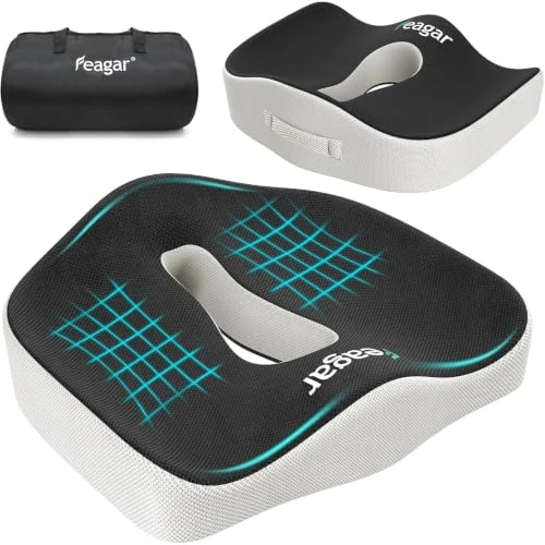 Oferta limitada: Feagar Cojín Coxis Espuma Memoria Portátil Antiescaras Ergonómico Negro de 37.99 € a 37.99 € (ahorro 0.00%)