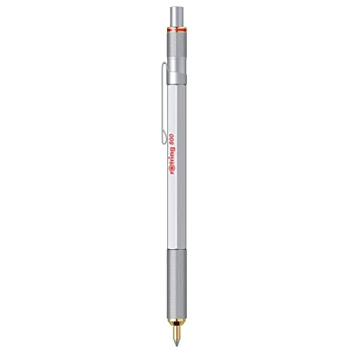 Zeitlich begrenztes Angebot: rOtring 800 Kugelschreiber | mittlere Spitze | silberner Tinte | schwarzer Schaft | nachfüllbar von 49.33 € auf 40.99 € (17% Rabatt)