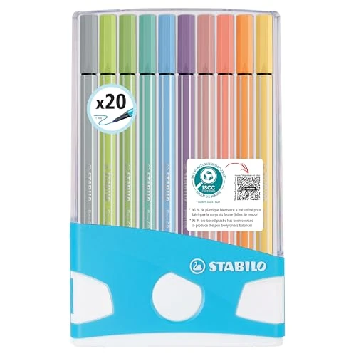 Oferta limitada: STABILO - Rotulador premium Pen 68 - Estuche Colorparade con 20 colores surtidos, 10 de ellos color pastel de 18.86 EUR a 18.86 EUR (ahorro 0%)