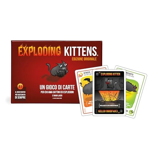 Oferta ograniczona: Asmodee - Exploding Kittens – gra karciana, gra imprezowa, dla 2-5 graczy, od 7 lat – język włoski z 99.96 EUR na 99.96 EUR (znizka 0%)