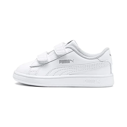 Offerta a tempo: PUMA Unisex Baby Puma Smash v2 L V Inf Sneakers, Puma White-Puma White, 26 EU - 45% da 44.95 € a 24.78 €