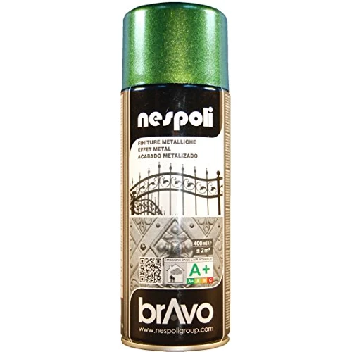 Oferta limitada: Nespoli Pintura en Spray, Color Verde, Efecto Metalizado, 400 ml, Acabado Profesional de 7.60 € a 7.60 € (ahorro 0.00%)