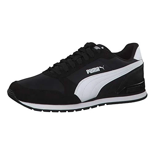PUMA Unisex ST Runner v2 NL Sneakers, Puma Black-Puma White, 43 EU