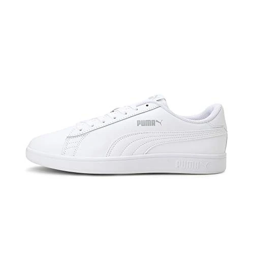 Tijdelijke aanbieding: PUMA Unisex Puma Smash v2 L Sneakers, Puma White-Puma White, 44 EU van 54.95 € naar 54.95 € (0.00% korting)