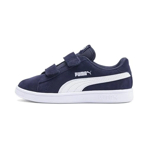 Puma Smash V2 Sd V Inf buty sportowe dla dzieci, uniseks, niebieski - Blau Peacoat Puma White - 33 EU