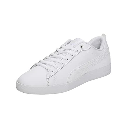 PUMA Women Smash Wns V2 L Baskets, Puma White Puma White, 40.5 EU