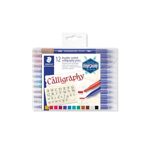 Begrenztes Angebot: STAEDTLER 3005 TB12 Kalligraphiestift, doppelseitig, Mehrfarbig, 12 Stück, 1 Packung von 13.83 EUR auf 8.99 EUR (Rabatt 35%)
