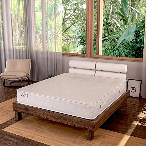 Baldiflex Amazonia Top Mattress - Rolled Memory Foam Orthopaedic Medium Firm 23cm Mattress with Anti-Mite PES Cover (160x190cm)