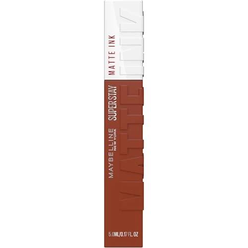 Offerta a tempo: Maybelline New York Tinta Labbra SuperStay Matte Ink, Rossetto Matte Liquido a Lunga Tenuta, Fighter (75), 5 ml - 9% da 9.99 € a 9.08 €
