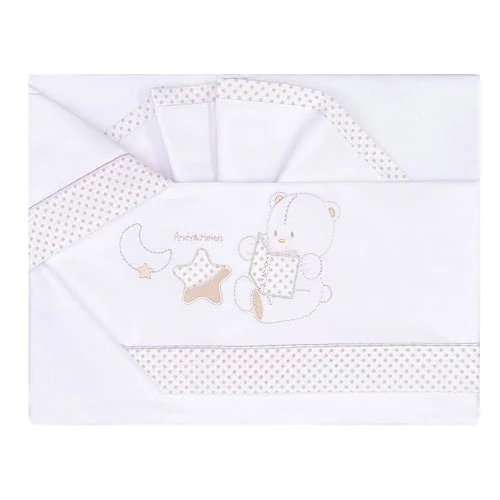 Fitted Sheet with Elastic Bands and Pillowcase