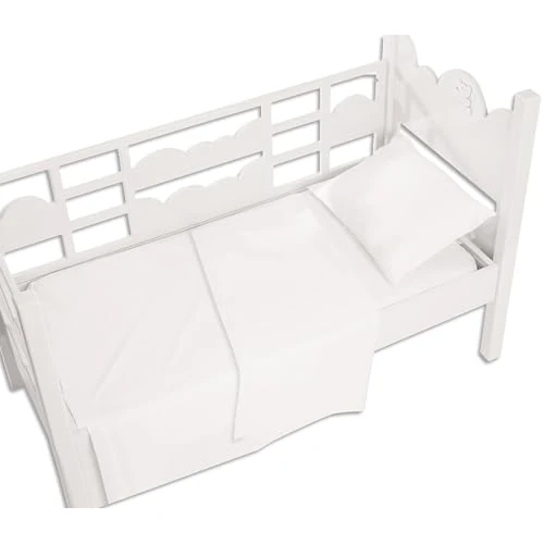 Offre limitée : Andy & Helen 3/110 Au-dessus de drap de lit, blanc. Pour lit avec barres 100% coton de 10.36 € à 10.36 € (0.00% de remise)