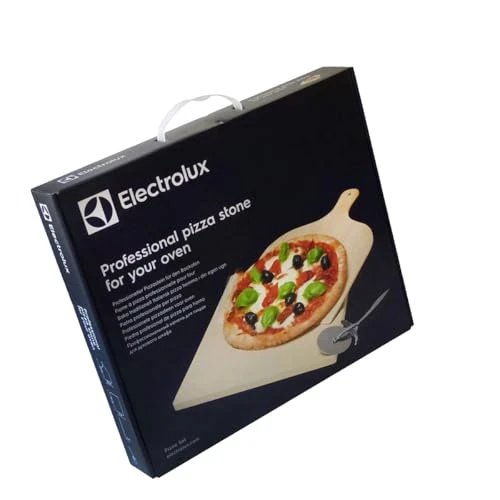 Limited offer: Electrolux Round Fireclay Stone Pizza Set with Wooden Shovel and Stainless Steel Cutter from 64.90 EUR to 32.99 EUR (save 49%)