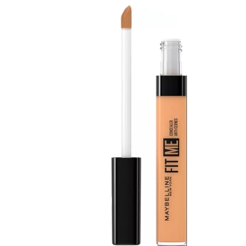 Maybelline Concealer, Fit Me! Full Coverage Concealer for Face, Oil Free, Delivers Even Complexion, Non-Comedogenic, Matte & Poreless Ultra Blendable, Shade: 40 Caramel 6.8ml