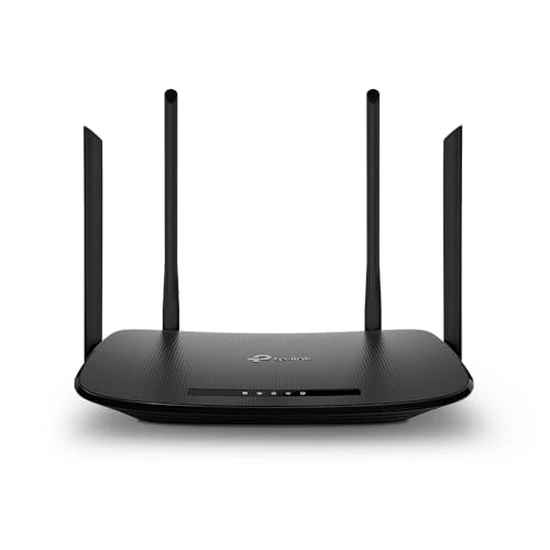 TP-Link VR300 Archer Modem Router VDSL FTTC FTTS ADSL hasta 100 Mbps, Wi-Fi AC1200 Dual Band, Negro