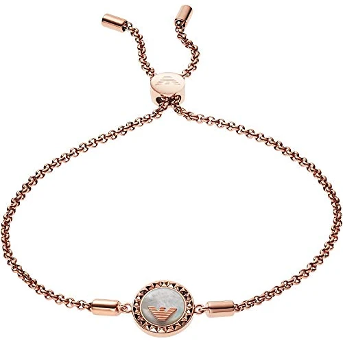 Limited-time offer: Emporio Armani Bracelet for Women , Length: 165-235mm / Size: 12x12x3mm Rose Gold Stainless Steel Bracelet, EGS2568221 from 42.17 £ to 34.79 £ (save 18%)