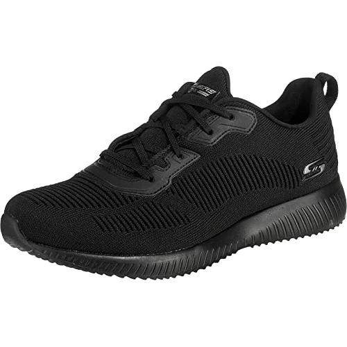 Offerta a tempo: Skechers Bobs Squad Tough Talk, Scarpe da Ginnastica Donna, Black Engineered Knit Trim Blk, 40 EU - 46% da 64.95 € a 34.95 €