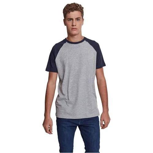 Limited offer: Urban Classics - Raglan Contrast T-Shirt Grey/Navy - XXL from 45.00 EUR to 45.00 EUR (save 0%)