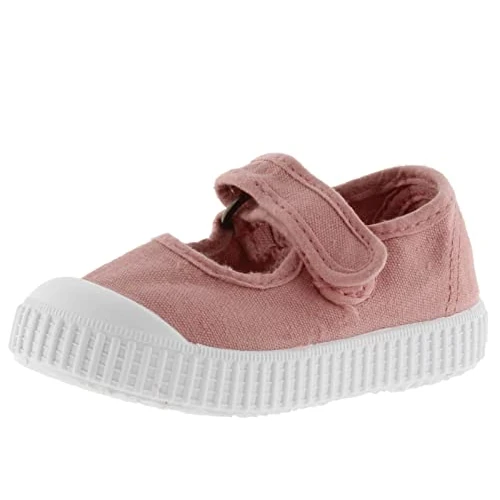 victoria Merceditas Unisex 1915 Lona Tintada DREC & Tira Adherente & Refuerzo Puntera 136605 para Niños Nude 21