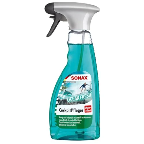 SONAX CockpitPfleger Matteffect Ocean-Fresh (500 ml) reinigt und pflegt alle Kunststoffteile im Auto | Art-Nr. 03642410