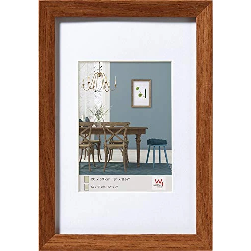 Offre limitée : walther design Cadre Photo chêne foncé 50 x 70 cm avec Passe-Partout, Cadre en Bois Fiorito EF070P de 51.79 € à 51.79 € (0.00% de remise)
