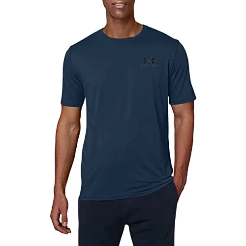 Offerta a tempo: Under Armour Men's Left Chest Logo T-Shirt Academy/Black XL XL - 36% da 25.00 € a 15.95 €