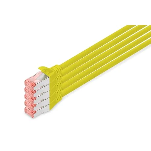 Oferta limitada: DIGITUS Cable LAN Cat 6 - 10m - 5 Piezas - Cable de red RJ45 - S/FTP Blindado - Compatible con Cat 6A y Cat 7 - Amarillo de 56.35 € a 56.35 € (ahorro 0.00%)