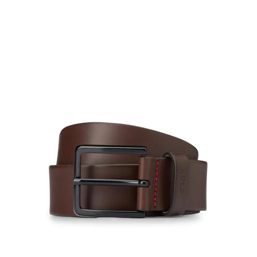 HUGO Gionio_Sz40 Cinturón, Dark Brown 202, 85 (Pack de 1) para Hombre