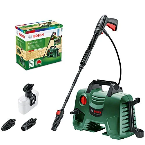 Offerta a tempo: Bosch Home and Garden 06008A7901 Idropulitrice 3 Ugelli, Alta Pressione, Filtro Trasparente, Verde Nero, Cavo e Tubo Flessibile 5 m, 350 L/h, 40.10 x 37.60 x 20.20 cm - 39% da 109.90 € a 67.29 €