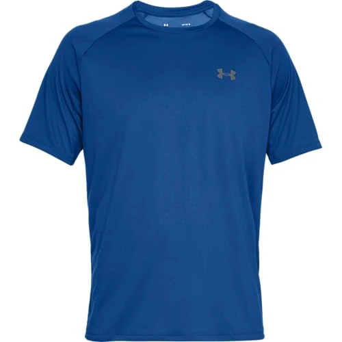 Under Armour UA Tech 2.0 SS Tee, T-Shirt Uomo, Royal (400)/Graphite, XL